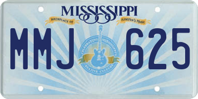 MS license plate MMJ625