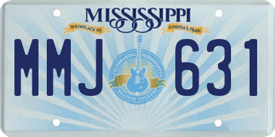 MS license plate MMJ631