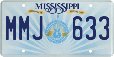 MS license plate MMJ633
