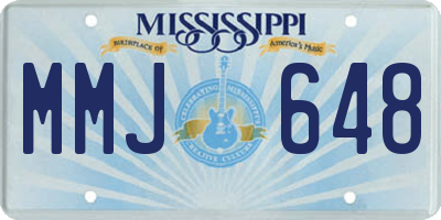 MS license plate MMJ648