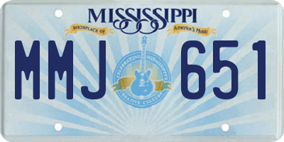 MS license plate MMJ651