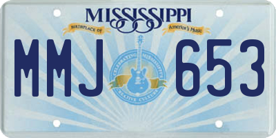 MS license plate MMJ653