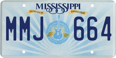 MS license plate MMJ664