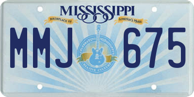 MS license plate MMJ675