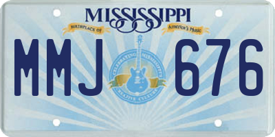 MS license plate MMJ676