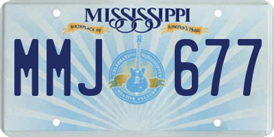 MS license plate MMJ677