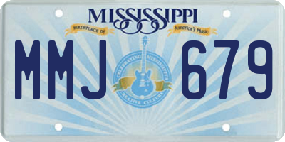 MS license plate MMJ679