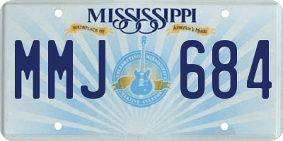 MS license plate MMJ684