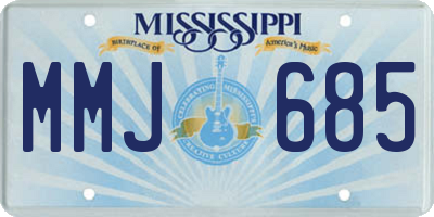 MS license plate MMJ685