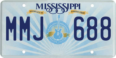 MS license plate MMJ688