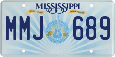 MS license plate MMJ689