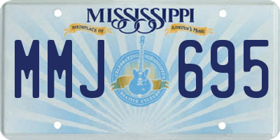 MS license plate MMJ695