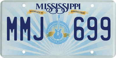 MS license plate MMJ699
