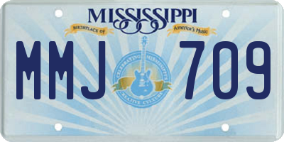 MS license plate MMJ709