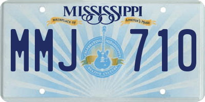 MS license plate MMJ710