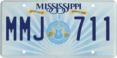 MS license plate MMJ711
