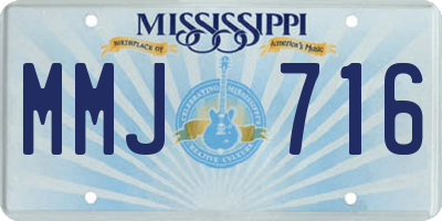 MS license plate MMJ716