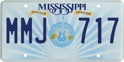 MS license plate MMJ717