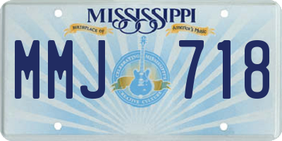 MS license plate MMJ718
