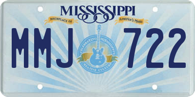 MS license plate MMJ722