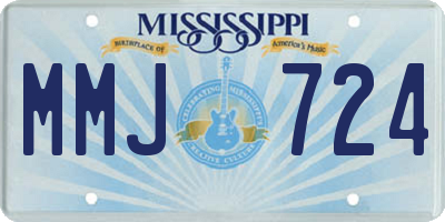 MS license plate MMJ724