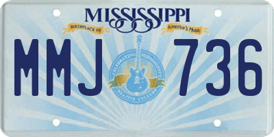 MS license plate MMJ736