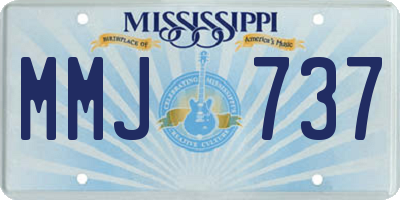 MS license plate MMJ737