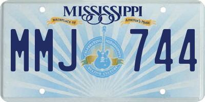 MS license plate MMJ744