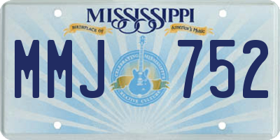 MS license plate MMJ752