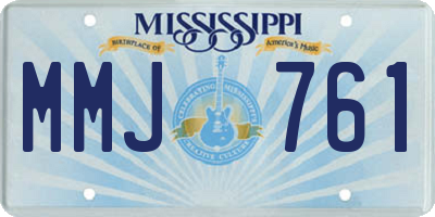 MS license plate MMJ761