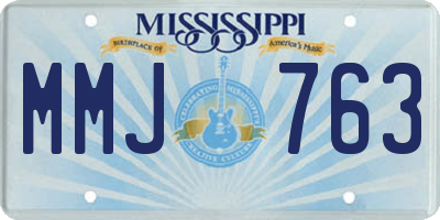 MS license plate MMJ763