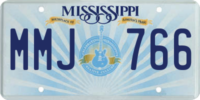 MS license plate MMJ766