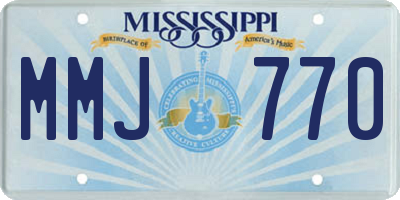 MS license plate MMJ770