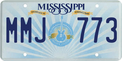MS license plate MMJ773
