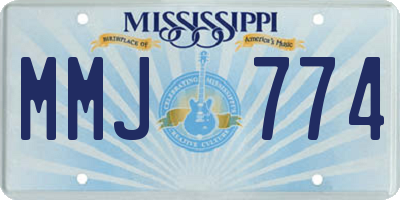 MS license plate MMJ774