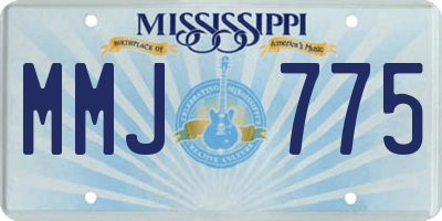 MS license plate MMJ775