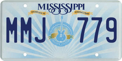 MS license plate MMJ779