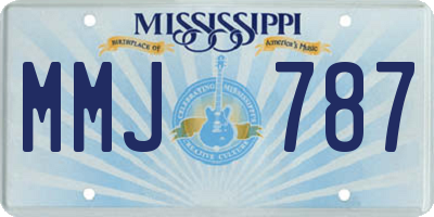 MS license plate MMJ787
