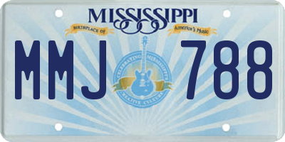 MS license plate MMJ788