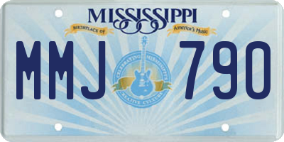 MS license plate MMJ790