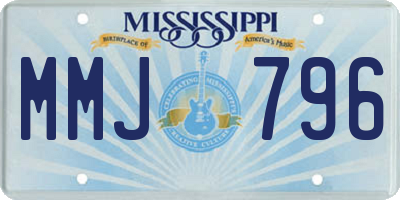 MS license plate MMJ796