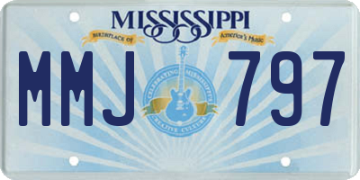 MS license plate MMJ797