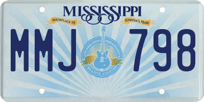 MS license plate MMJ798