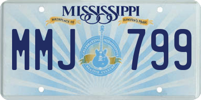 MS license plate MMJ799