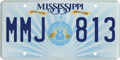 MS license plate MMJ813