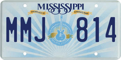 MS license plate MMJ814
