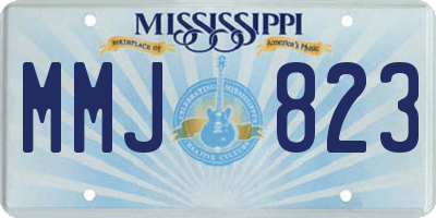 MS license plate MMJ823