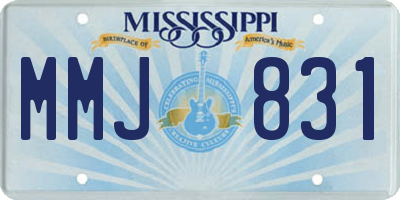 MS license plate MMJ831