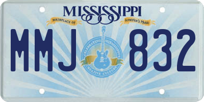 MS license plate MMJ832