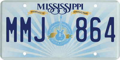 MS license plate MMJ864
